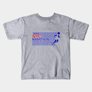 Vintage NYC Marathon 1990 Kids T-Shirt